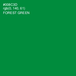 #008C3D - Forest Green Color Image